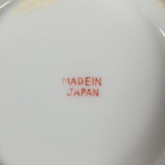 Japanese Art Pottery Collector Vintage 5" Bowl / Plates Hand Painted Lot of 2 - Picture 5 of 15